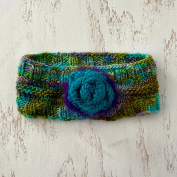 Cozy Handmade Crochet Knit Headband Ear Warmer - Picture 1 of 4